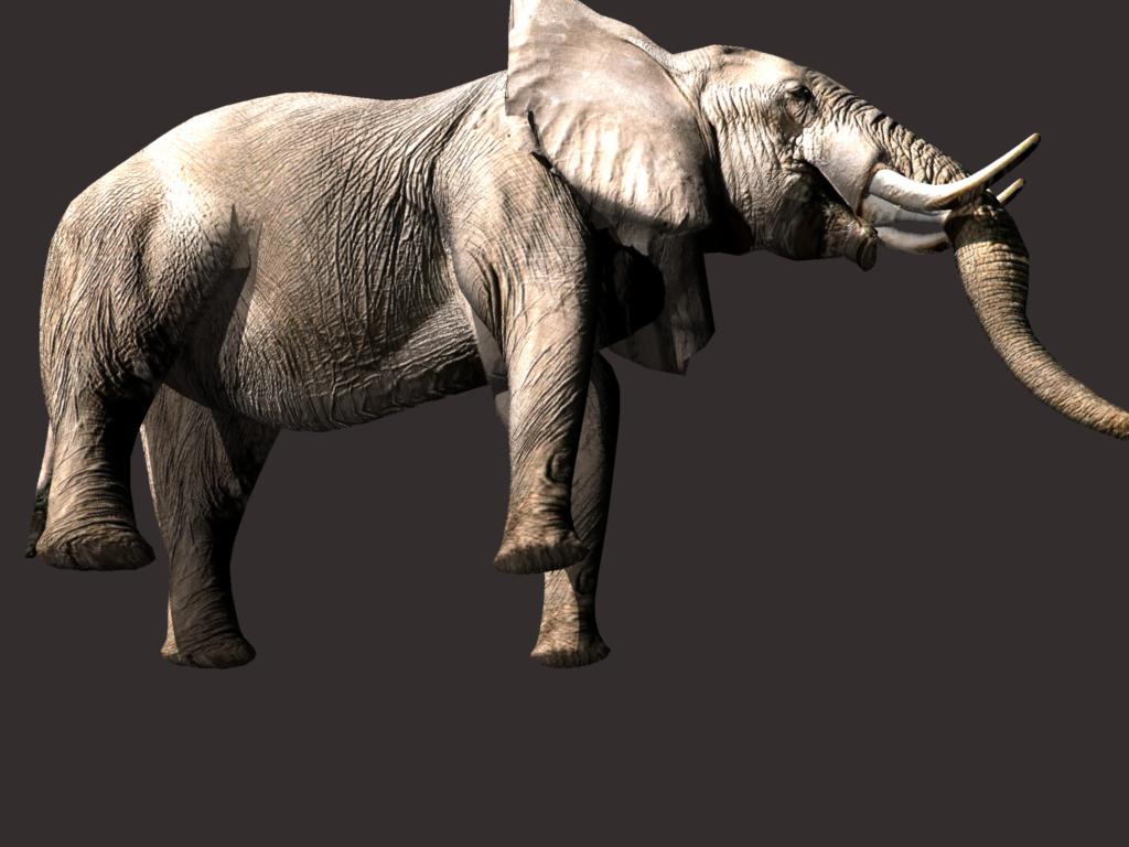 african elephant 3d model 3ds dxf fbx dae obj 132297