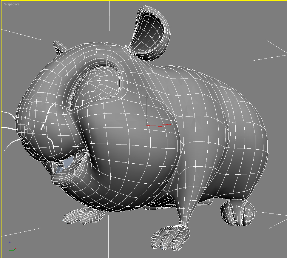 cartoon hamster rigged 3d model 3ds max fbx obj 153839