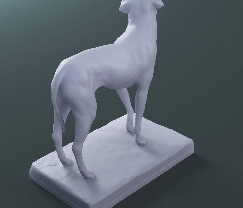 the lost dog statue (printable stl collada) 3d model max fbx dae ma mb  121599