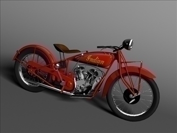 indian scout 1928 3d model 3ds max c4d obj 101165