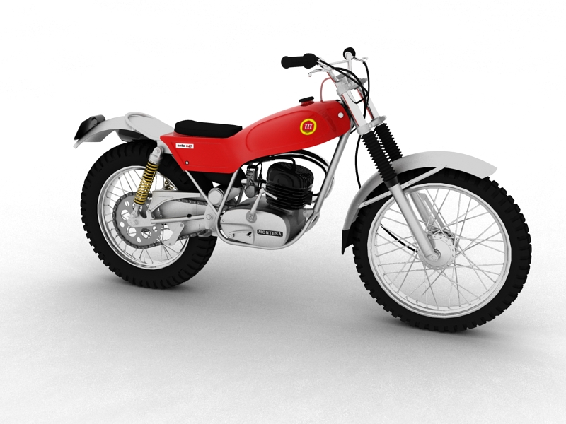 montesa cota 247 1970 3d model 3ds max dxf fbx c4d obj 156006