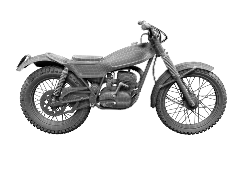 montesa cota 247 1970 3d model 3ds max dxf fbx c4d obj 156028