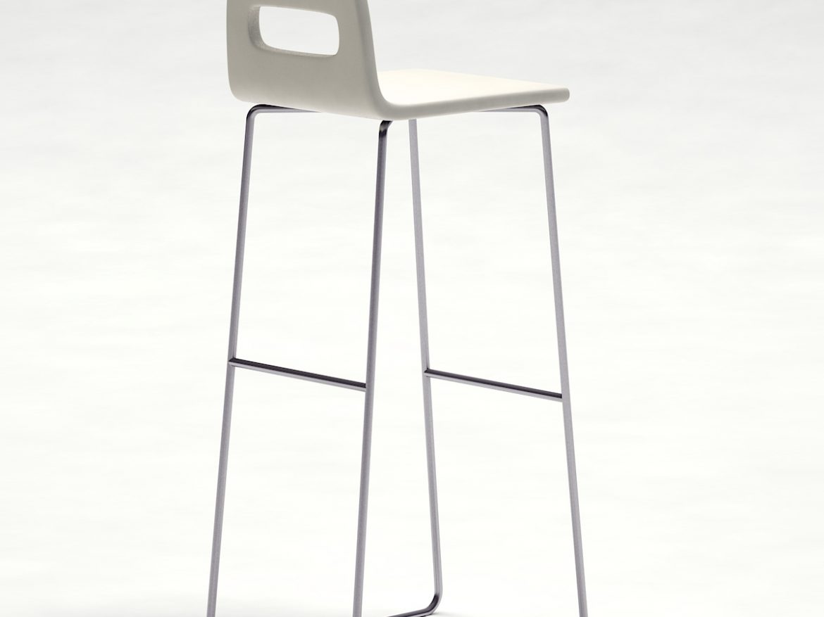 kitchen stool 01 3d model 3ds max dwg fbx obj 129671