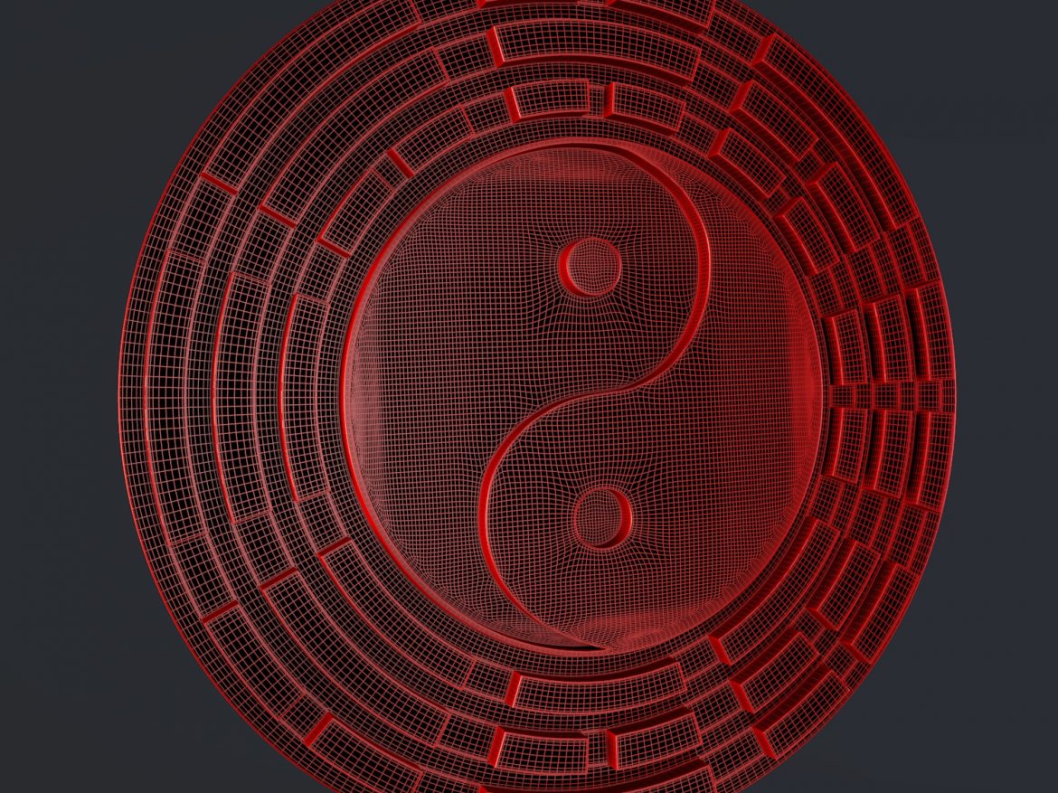 yin yang sign 3d model blend obj 116242