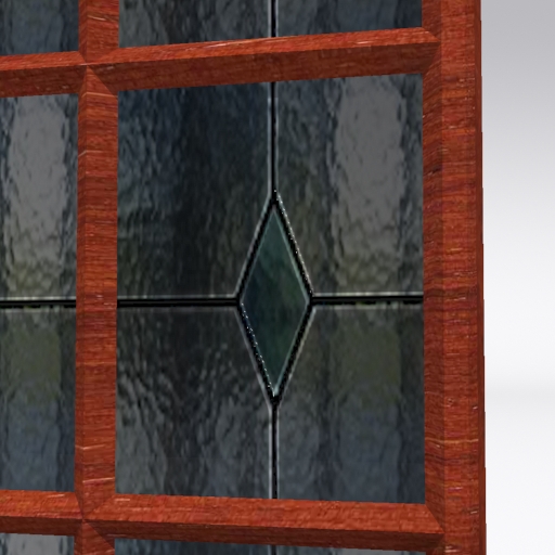 colored window 3d model 3ds 116073
