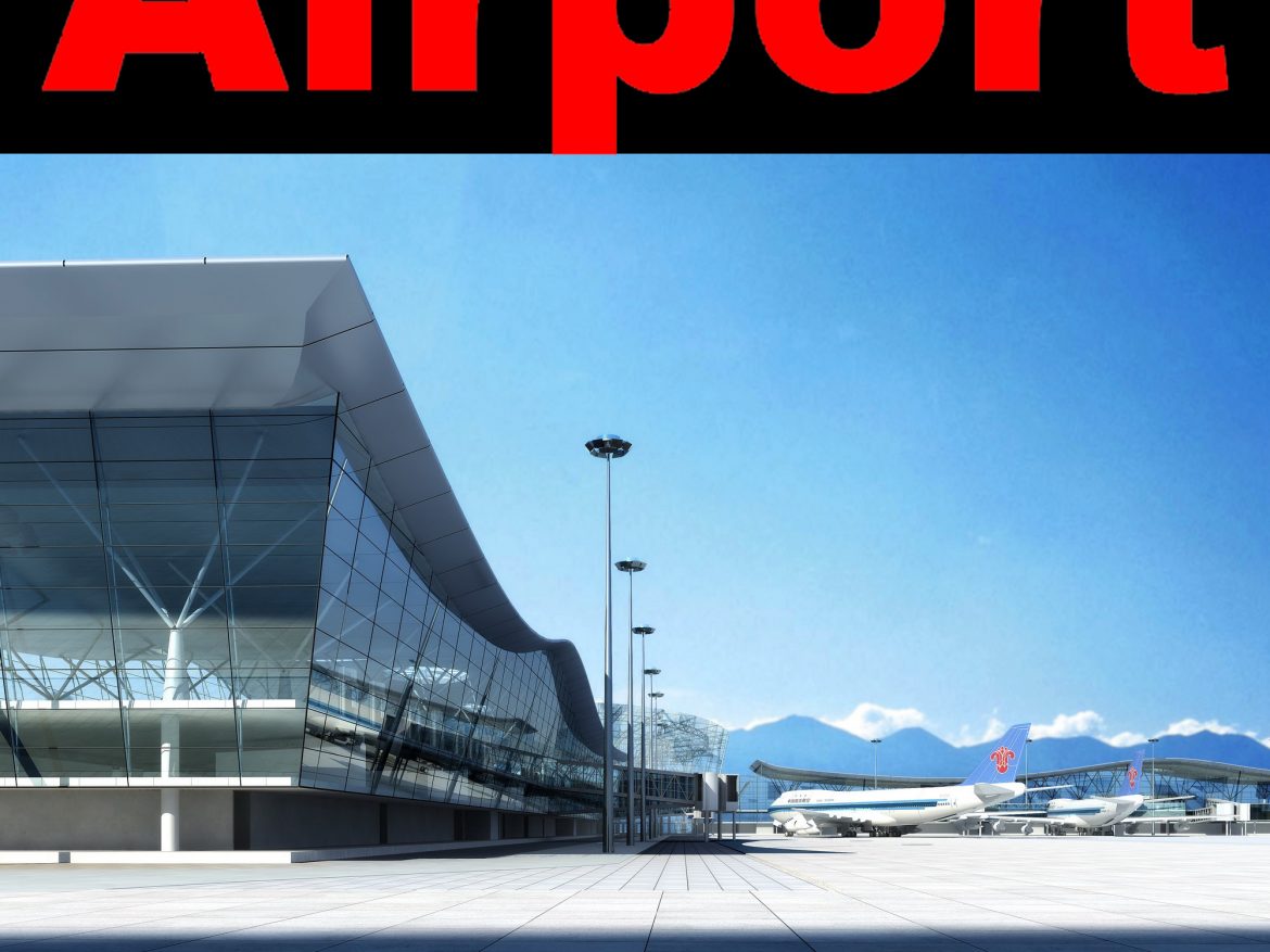 airport 09 3d model max psd 98320