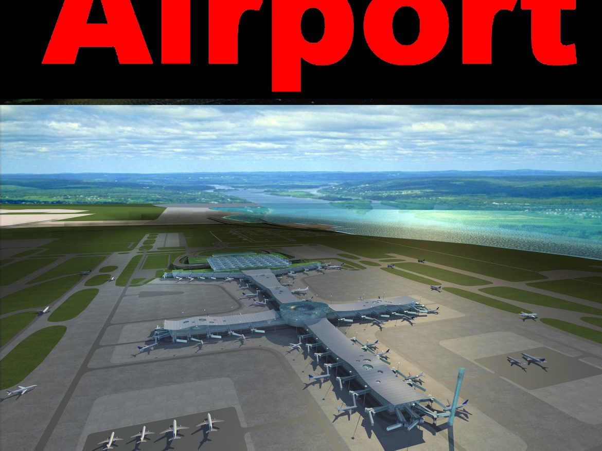 airport 12 3d model 3ds max 98301
