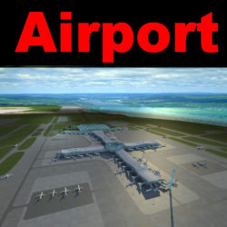 airport 12 3d model 3ds max 98301