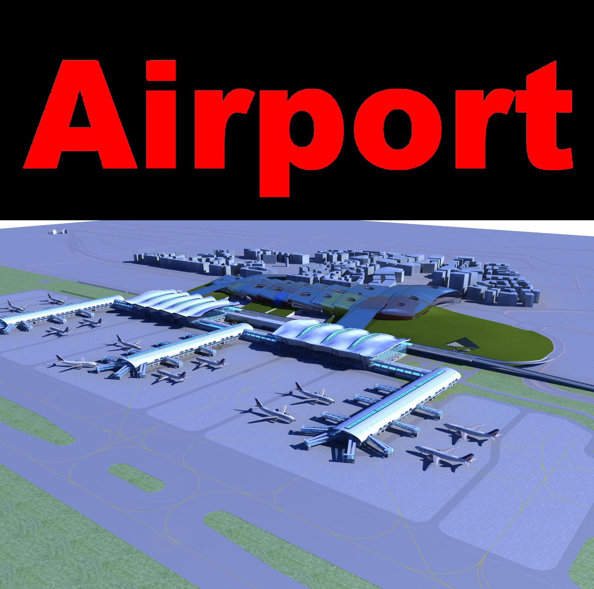 airport 13 3d model 3ds max 98324