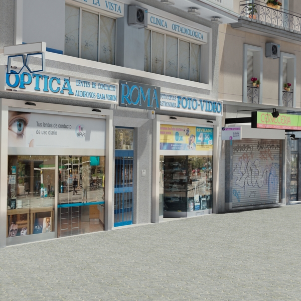 european city block 01 3d model max fbx texture obj 150439