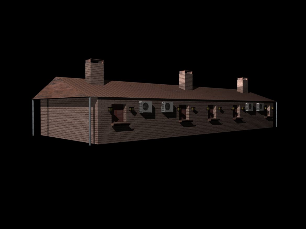 fully textured house ranch style 101 3d model 3ds 164431
