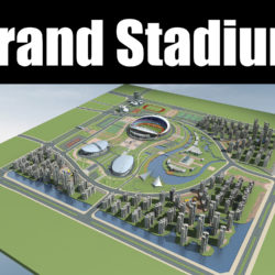 grand stadium 005 3d model 3ds max obj 98327