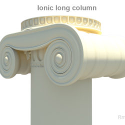 greek ionic long column 3d model 3ds fbx c4d lwo ma mb hrc xsi obj 119805