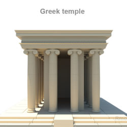 greek temple 3d model 3ds fbx c4d lwo ma mb hrc xsi obj 119702