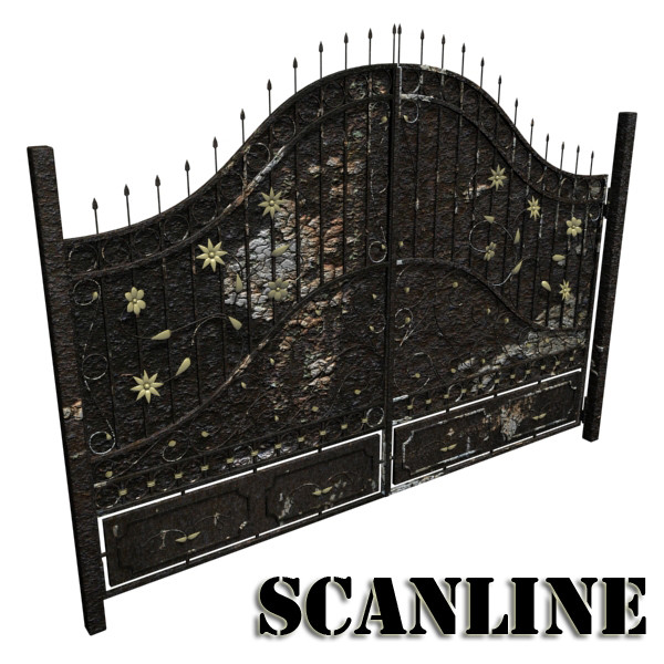 iron gate 02 3d model max fbx obj 131984