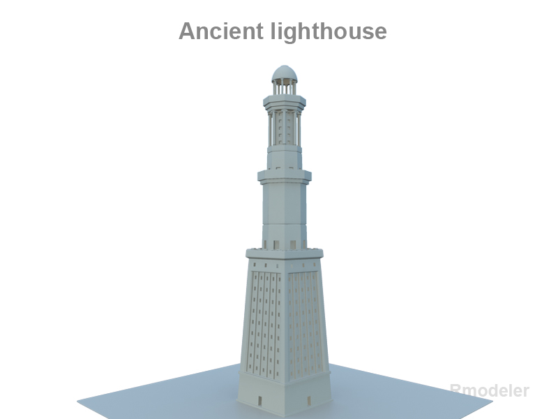 lighthouse v3 3d model 3ds fbx c4d lwo ma mb obj 124681