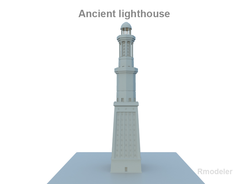 lighthouse v3 3d model 3ds fbx c4d lwo ma mb obj 124682