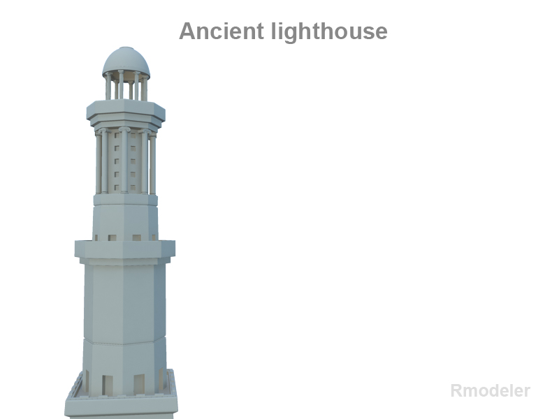 lighthouse v3 3d model 3ds fbx c4d lwo ma mb obj 124683