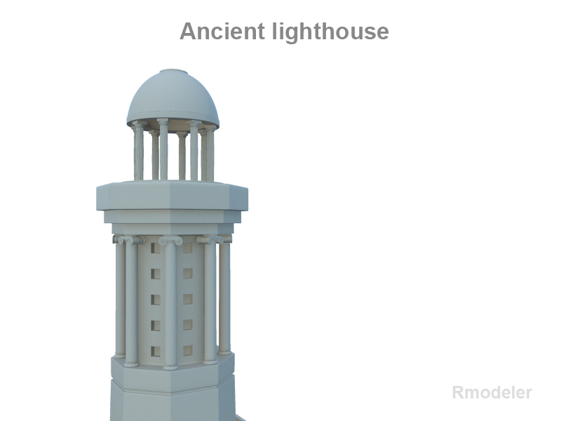 lighthouse v3 3d model 3ds fbx c4d lwo ma mb obj 124684