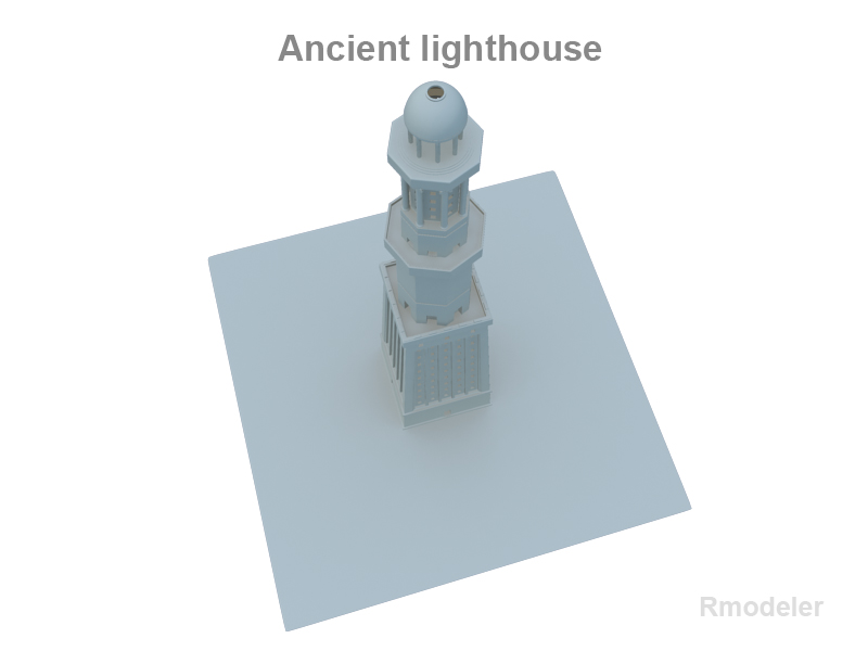 lighthouse v3 3d model 3ds fbx c4d lwo ma mb obj 124685