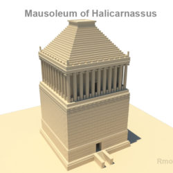 mausoleum of halicarnassus 3d model 3ds fbx c4d lwo ma mb obj 119388