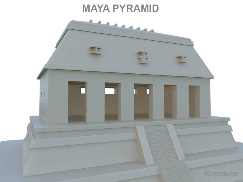 maya pyramid 3d model 3ds fbx c4d lwo ma mb hrc xsi obj 121025