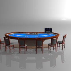 poker table 3d model max 122290