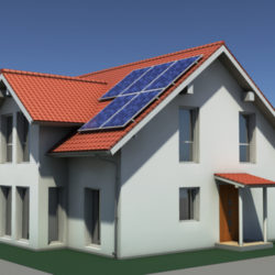 residential solar house 3d model 3ds max lwo obj 127838