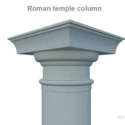 roman temple column 3d model 3ds fbx c4d lwo ma mb hrc xsi obj 119825