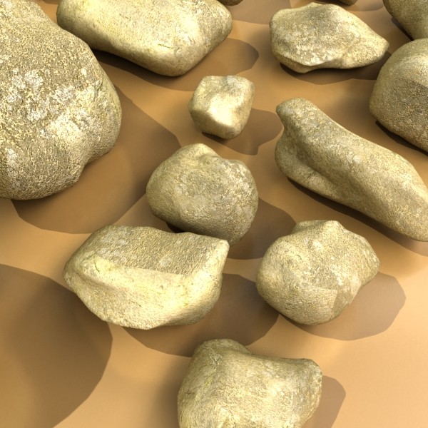 stones 02 high resolution textures 3d model 3ds max fbx obj 131960