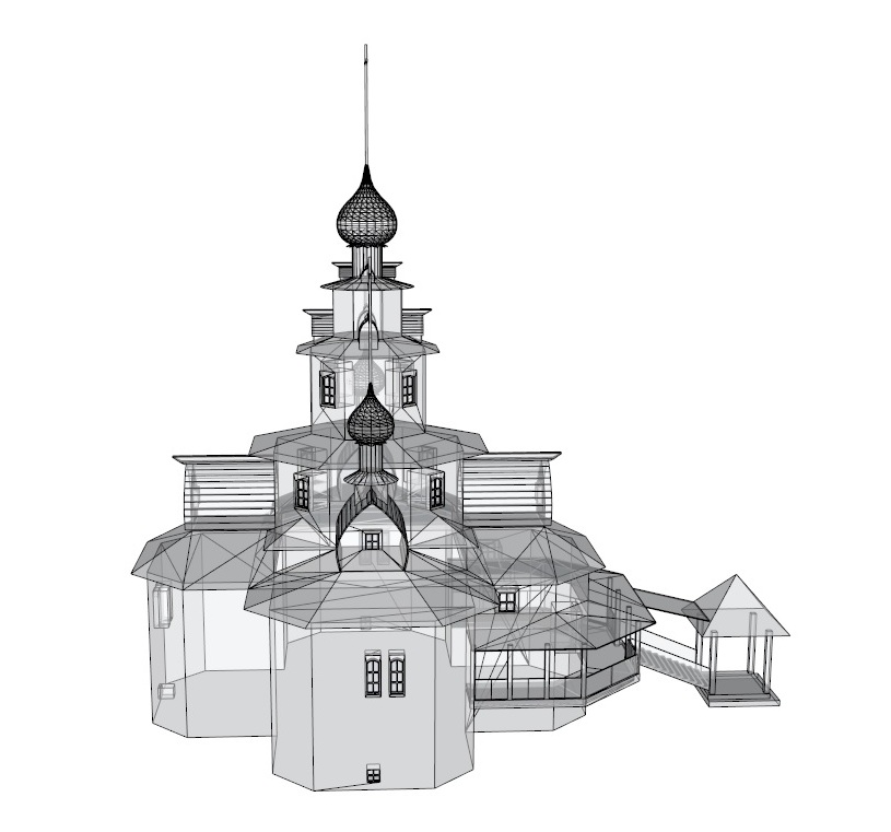 temple 3d model 3ds dxf dwg skp obj 163690