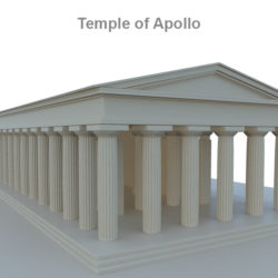 temple of apollo 3d model 3ds fbx c4d lwo ma mb hrc xsi obj 119420