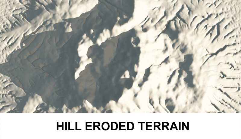 terrain eroded hill 3d model 3ds c4d lwo obj 121097