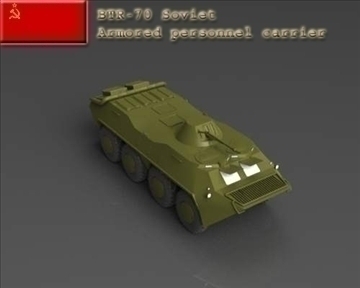 btr 70 soviet armored personnel carrier 3d model 3ds max x lwo ma mb obj 101281