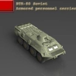 btr 80 soviet armored personnel carrier 3d model 3ds max x lwo ma mb obj 101286