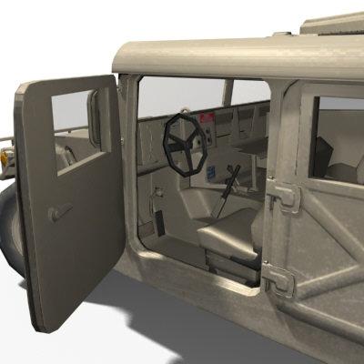 hmmwv (military humvee) normal mapped 3d model max 159160