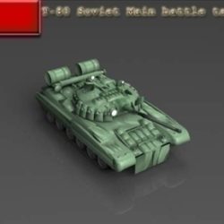 t 80 soviet main battle tank 3d model 3ds max x lwo ma mb obj 101370