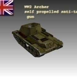 ww2 british mk i archer 3d model 3ds max x lwo ma mb obj 104388