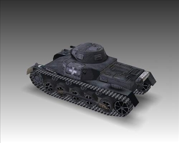 ww2 german sdkfz 101 b 3d model 3ds max x lwo ma mb obj 103870