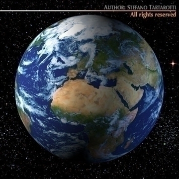 earth planet 3d model 3ds dxf c4d obj 111173