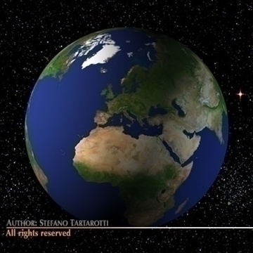 earth planet 3d model 3ds dxf c4d obj 111174