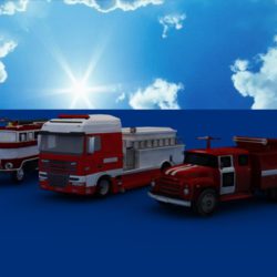 fire truck collection 3d model 3ds max dxf dwg fbx obj 120188