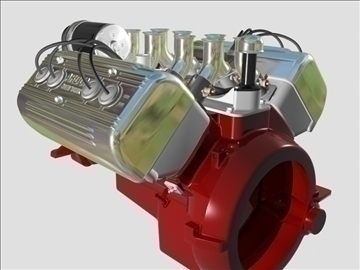 ardun flathead v8 engine 3d model 3ds dxf 99001