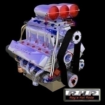 big bad blown motor 3d model dxf lwo obj 81850