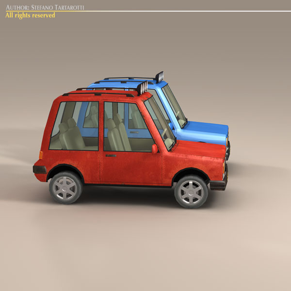cartoon suv 3d model 3ds dxf fbx c4d dae obj 118745