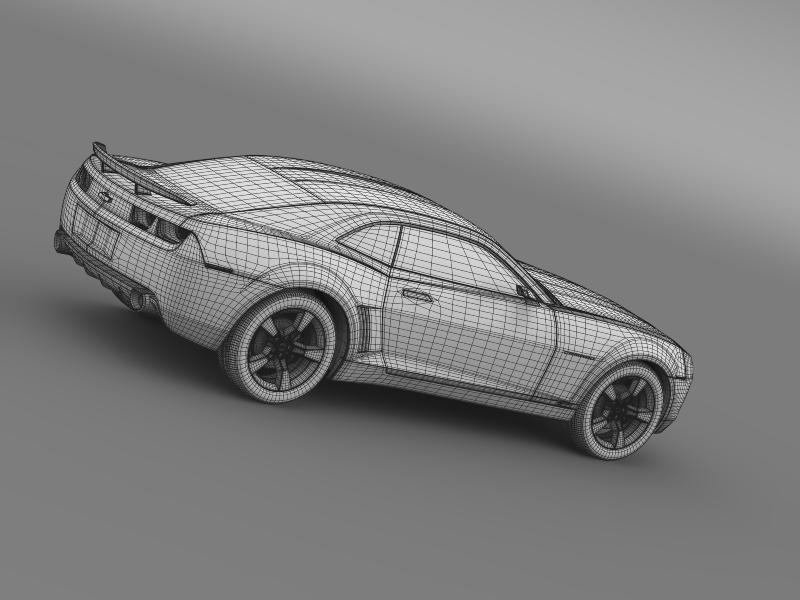 chevrolet camaro concept 3d model 3ds max fbx c4d lwo ma mb hrc xsi obj 143400