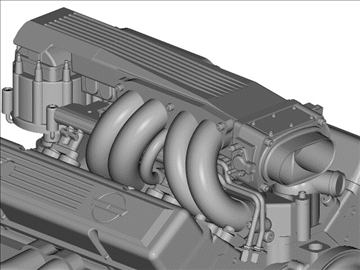 Chevrolet Tpi Small Block Engine 3d Model Flatpyramid