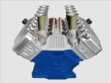 ford 427 sohc v8 engine 3d model 3ds 105555