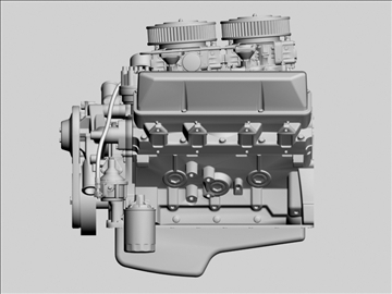 ford 427 v8 engine 3d model 3ds 105528