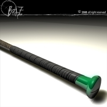 baseball bat 1 3d model 3ds dxf c4d obj 87146